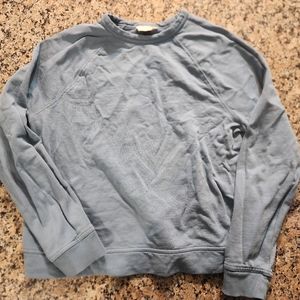 Slate blue crew neck sweatshirt